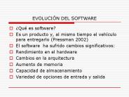 EVOLUCIN DEL SOFTWARE