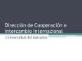 Direccin de Cooperacin e Intercambio Internacional PowerPoint PPT Presentation