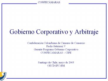 Gobierno Corporativo y Arbitraje