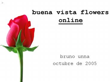 buena vista flowers online
