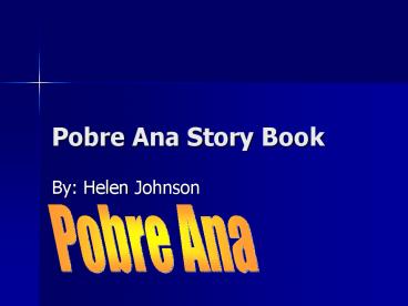 Pobre Ana Story Book