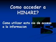 Como acceder a HINARI?