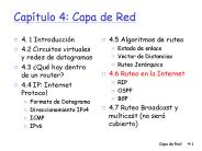 Captulo 4: Capa de Red