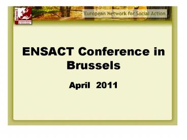 ENSACT Conference in Brussels