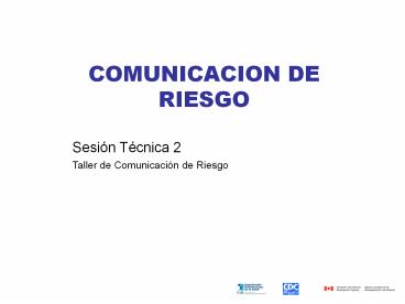 COMUNICACION DE RIESGO