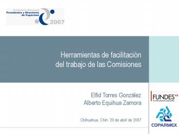 Herramientas de facilitacin del trabajo de las Comisiones