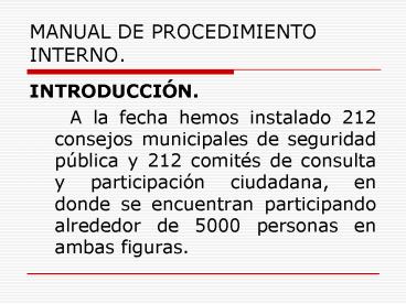 MANUAL DE PROCEDIMIENTO INTERNO'