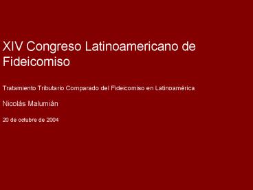 Sistema Tributario Argentino