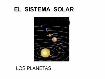 EL SISTEMA SOLAR