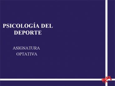 PSICOLOGA DEL DEPORTE