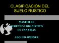 CLASIFICACION DEL SUELO RUSTICO PowerPoint PPT Presentation