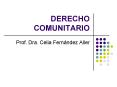 DERECHO COMUNITARIO PowerPoint PPT Presentation