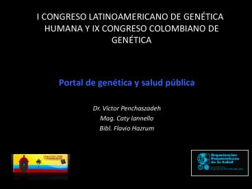 I CONGRESO LATINOAMERICANO DE GEN