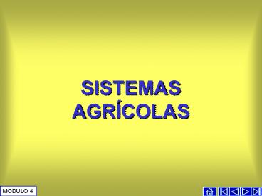 SISTEMAS AGRCOLAS