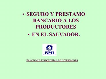 BANCO MULTISECTORIAL DE INVERSIONES
