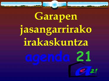 Eskolako Agenda 21