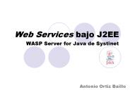 Web Services bajo J2EE