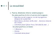 La sexualidad
