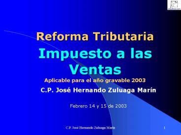 Reforma Tributaria