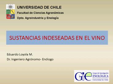 SUSTANCIAS INDESEADAS EN EL VINO