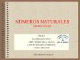 NMEROS NATURALES OPERACIONES PowerPoint PPT Presentation