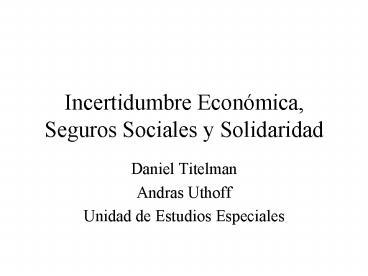 Incertidumbre Econ