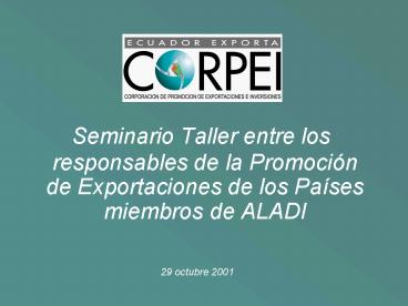 Seminario Taller entre los responsables de la Promoci