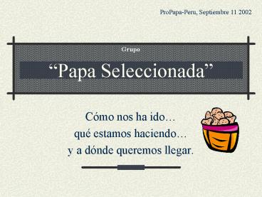 Papa Seleccionada