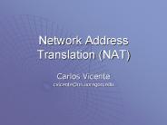 Network Address Translation (NAT)