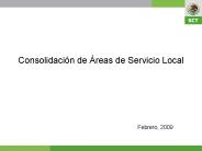 Consolidacin de reas de Servicio Local