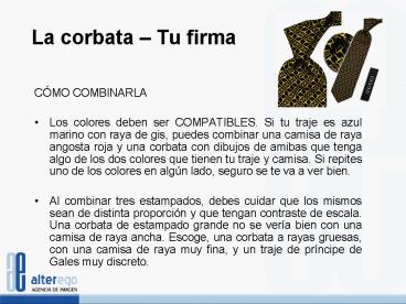 La corbata Tu firma