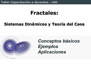 Taller Capacitacin a docentes UAI