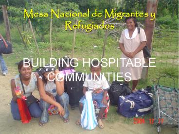 Mesa Nacional de Migrantes y Refugiados