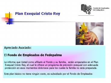 Plan Exequial Cristo Rey