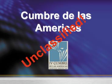 Cumbre de las Americas