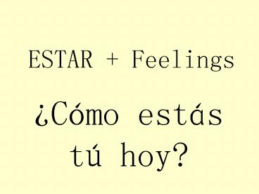 ESTAR   Feelings