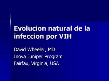 Evolucion natural de la infeccion por VIH