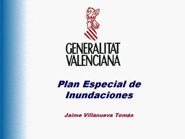 Plan Especial de Inundaciones