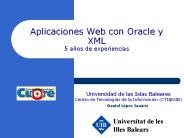 Aplicaciones Web con Oracle y XML 5 a