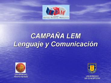 PROYECTO LEM UNIVERSIDAD DE CONCEPCI