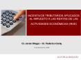 INCENTIVOS TRIBUTARIOS APLICADOS AL IMPUESTO A LAS RENTAS DE LAS ACTIVIDADES ECONMICAS IRAE PowerPoint PPT Presentation