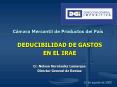DEDUCIBILIDAD DE GASTOS EN EL IRAE PowerPoint PPT Presentation