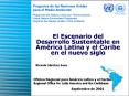 El Escenario del Desarrollo Sustentable en Amrica Latina y el Caribe en el nuevo siglo PowerPoint PPT Presentation