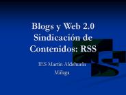 Blogs y Web 2.0 Sindicaci