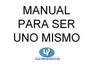 MANUAL PARA SER UNO MISMO