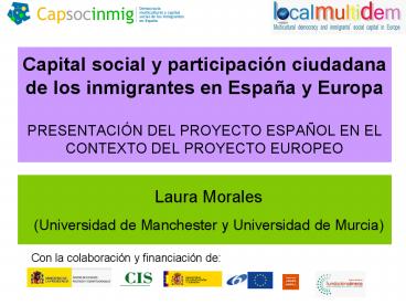 Capital social y participaci