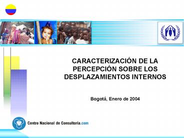 CARACTERIZACIN DE LA PERCEPCIN SOBRE LOS DESPLAZAMIENTOS INTERNOS