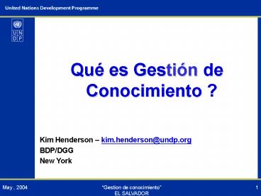 Gestion de conocimiento