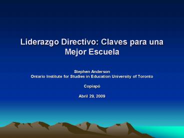 Liderazgo Directivo: Claves para una Mejor Escuela