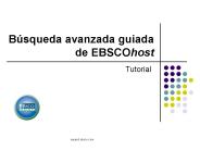 Bsqueda avanzada guiada de EBSCOhost